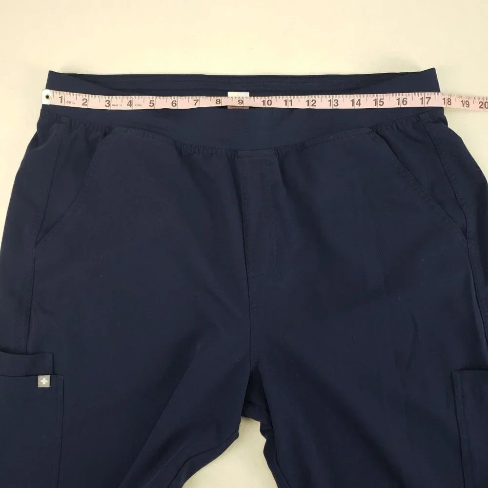 FIGS Axim Cargo Scrub Pant Mens XL Blue Double Pocket T2001 Technical Collection